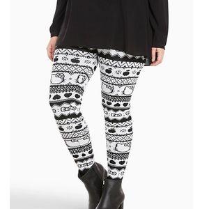 SANRIO HELLO KITTY FAIRISLE KNIT LEGGING 2X torrid